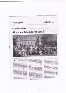 Journée de Rire, Dimanche 18 Mai 2014 au Château de l'Islette à Azay Le Rideau