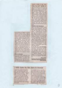 Rire à Saumur en Février 2006 - Suite article...