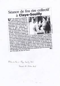 Atelier de Rire à Clayes-Souilly (77) en Octobre 2006