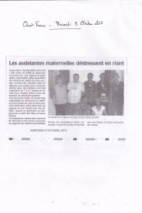 Ouest France de Gemmes du 9 Octobre 2013